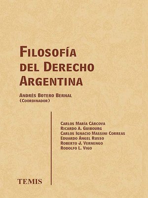 cover image of Filosofía del derecho Argentina